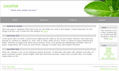 Localize template by ad_267, from OSWD.org