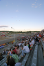 The Crowd watches Skydive New England at Oxford Plains Speedway