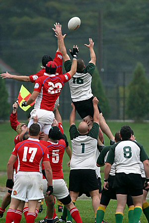 Portland Rugby Club vs Springfield, lineout