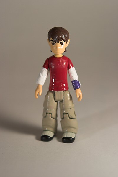 My Son as an action figure, custom Ben 10 repaint