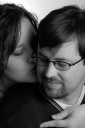 Deni and Scott Wedding Announcement Portrait Photo by Eric Holsinger