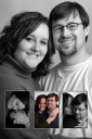 Deni and Scott Wedding Announcement Portrait Photo by Eric Holsinger